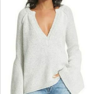 Free People Lovely Lines Bell-Sleeve Sweater
